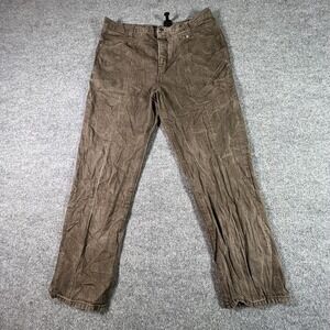 Marithe Francois Girbaud X Button Straight Jeans Mens 38x30 Brown Cotton Denim